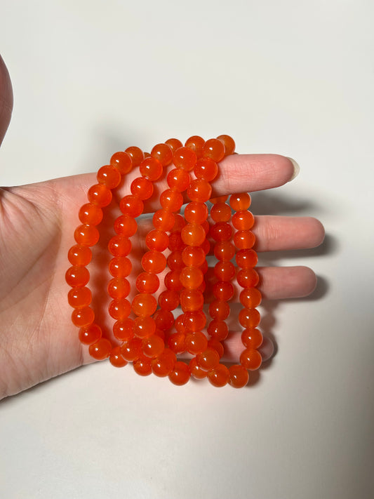 Orange Bead Bracelet